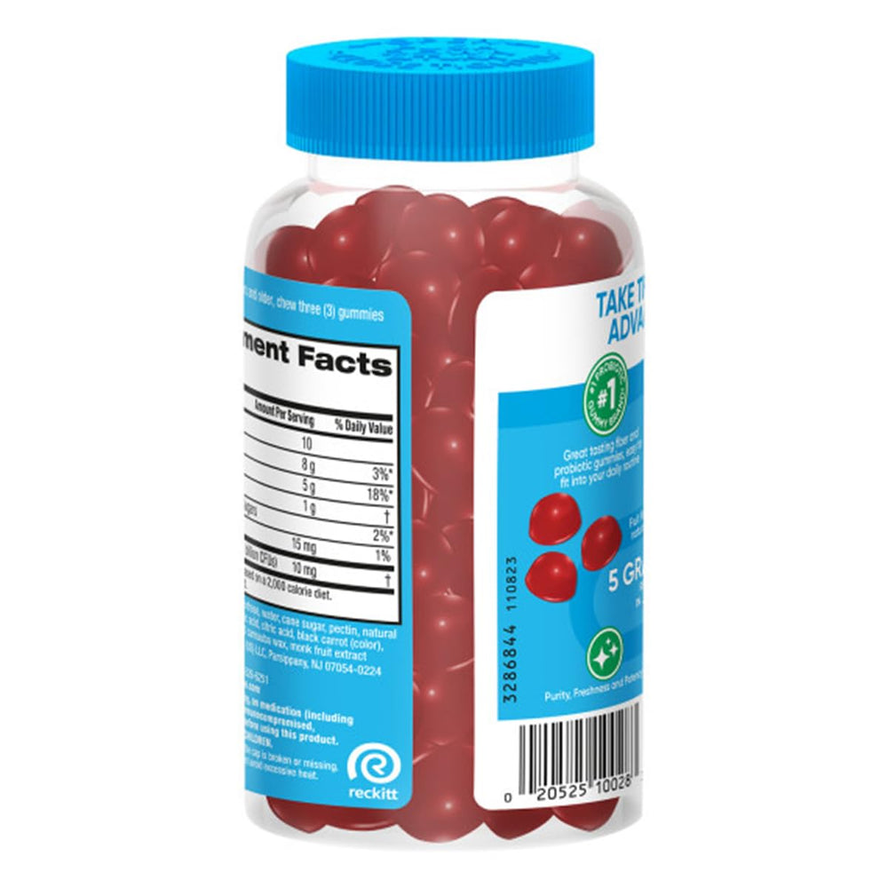 Probiotic and prebiotic information on packaging