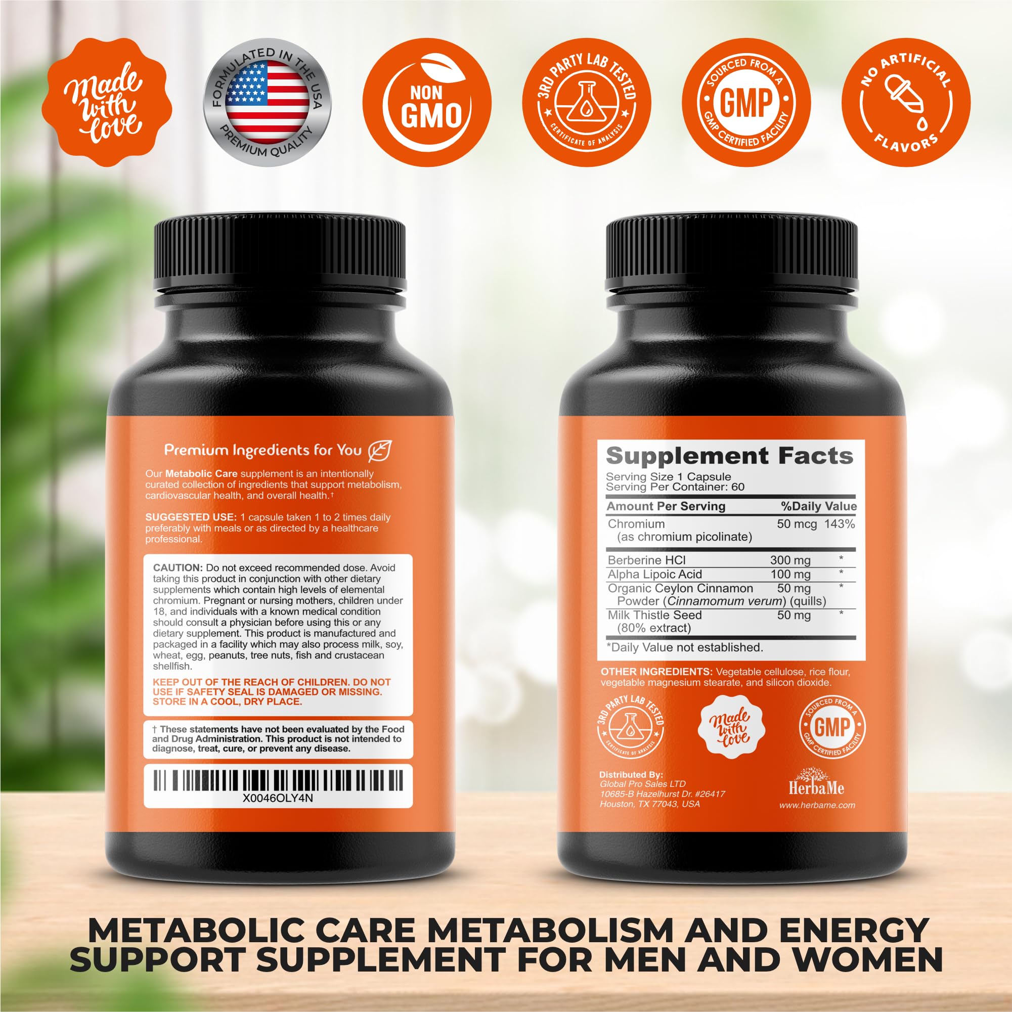 Digestive and cardiovascular support from Berberine and Cinnamon