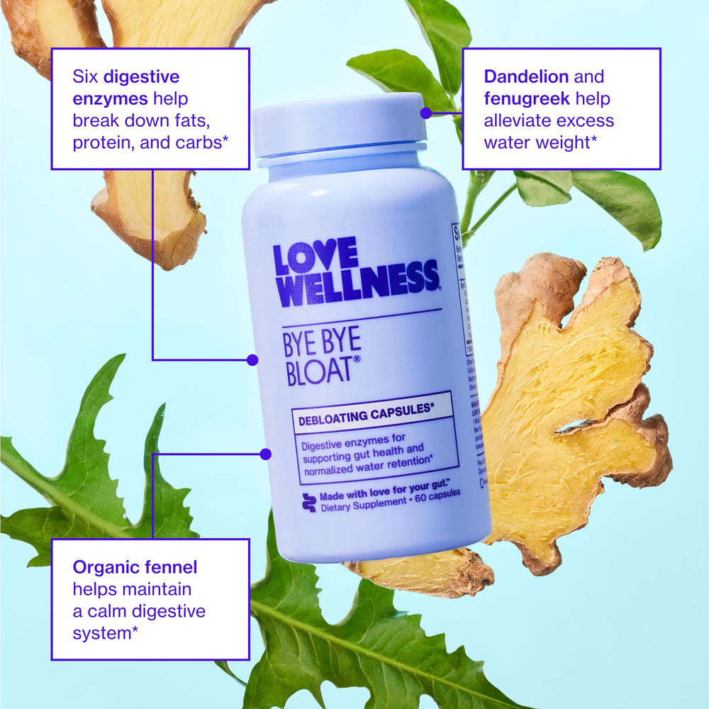 Digestive enzymes blend with fennel, dandelion, fenugreek and ginger