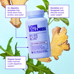 Digestive enzymes blend with fennel, dandelion, fenugreek and ginger