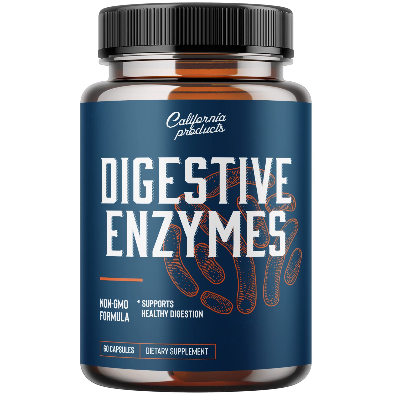 Digestive enzyme supplement bottle hero image