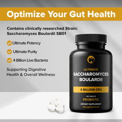Digestive health infographic showing gut support benefits
