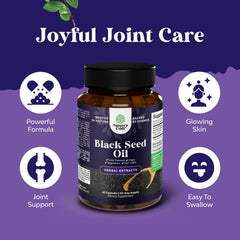 Digestive support from black seed oil capsules