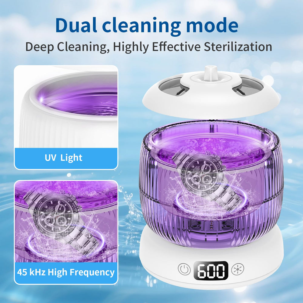 Digital countdown timer on the cleaner