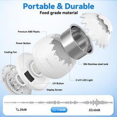 Digital egg design exterior of ultrasonic cleaner