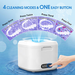 Digital timer control panel on the ultrasonic cleaner