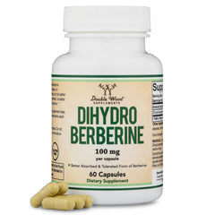 Dihydroberberine 100mg bottle with 60 capsules