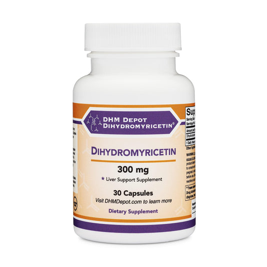 Dihydromyricetin (DHM) liver support bottle label