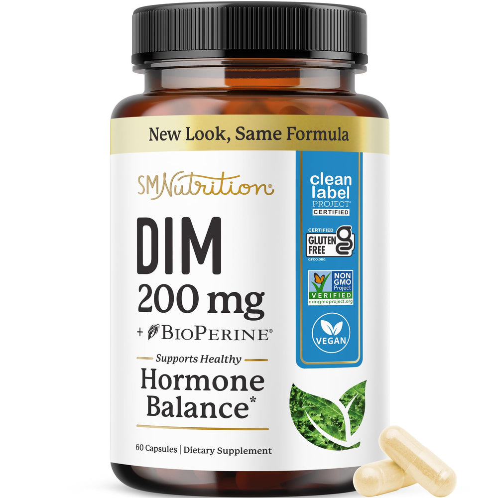 Hero image of DIM 200 mg supplement bottle