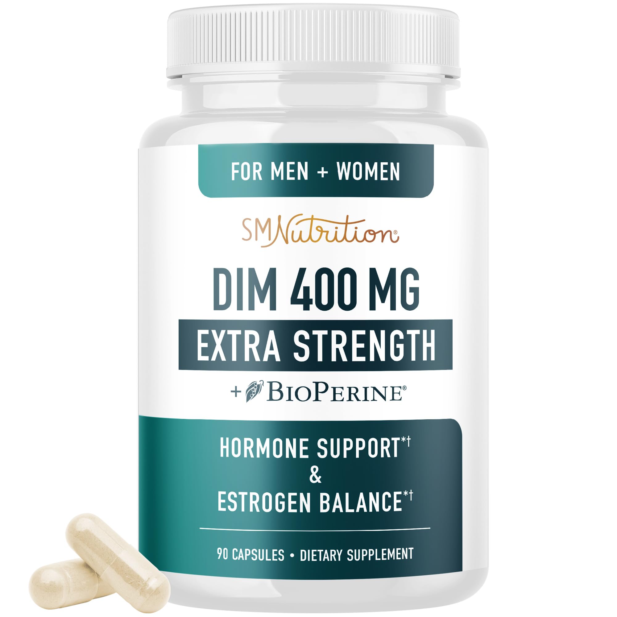 DIM 400mg Extra Strength bottle with capsules