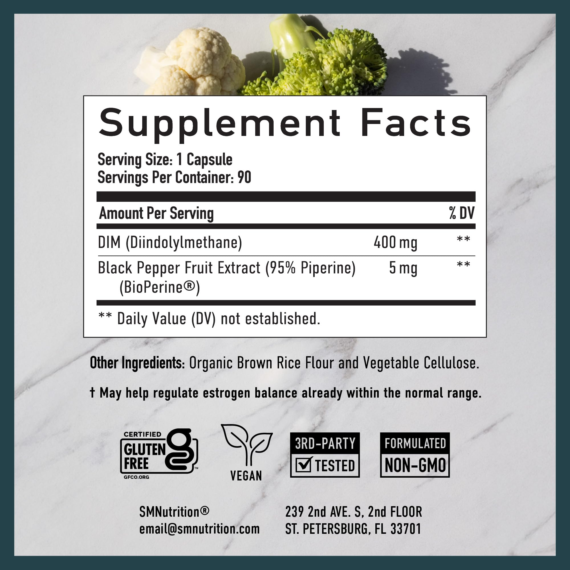 DIM 400mg supporting prostate health in men