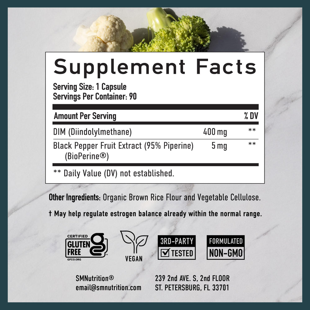 DIM 400mg supporting prostate health in men