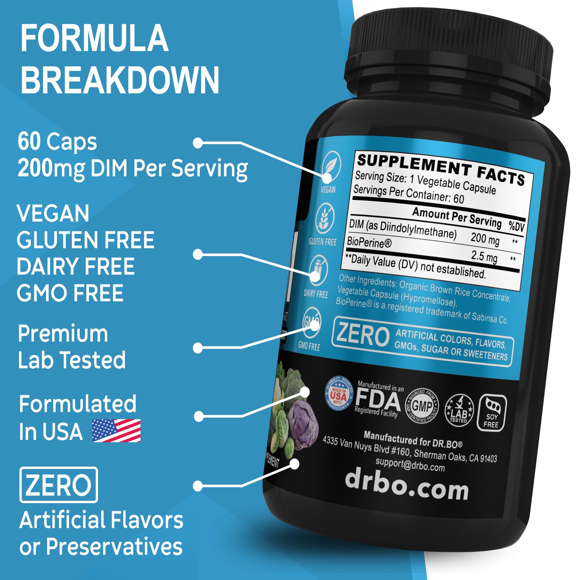 DIM fitness support for workouts and hormone balance