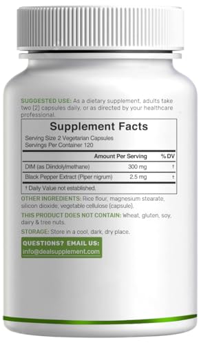 Close-up of the DIM capsules showing vegetarian capsules
