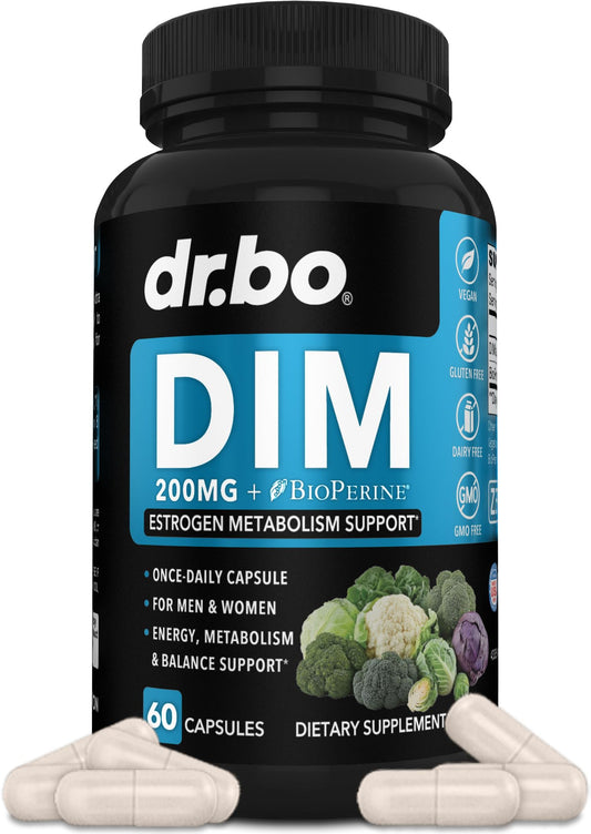 DIM supplement 200mg for women and men – 60 capsules hero image