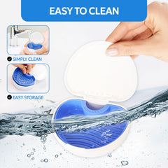 DIMEDI denture storage case packaging and features