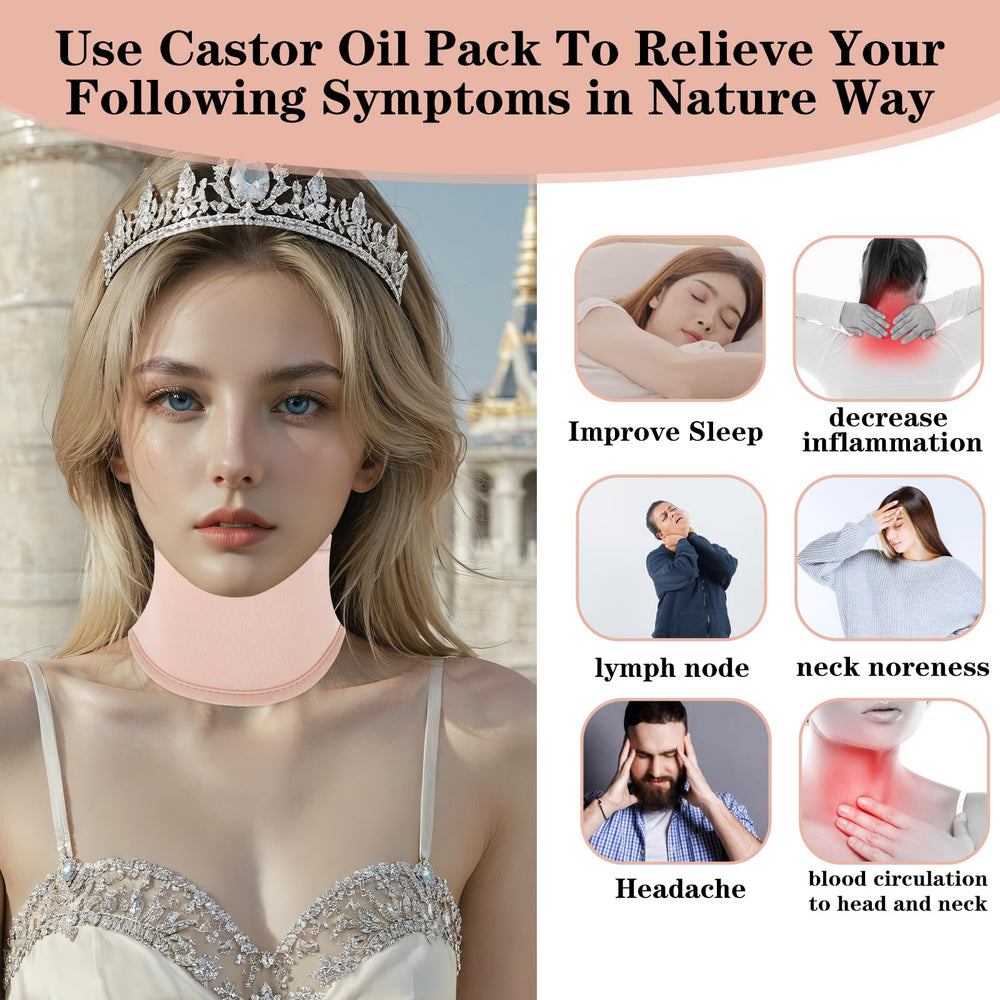Adjustable neck wrap with sticky closure
