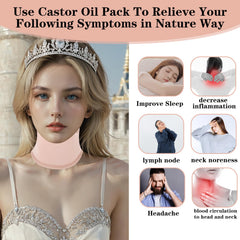 Adjustable neck wrap with sticky closure