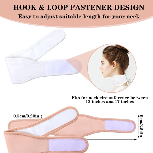 Dimeho thyroid castor oil neck wrap white side view