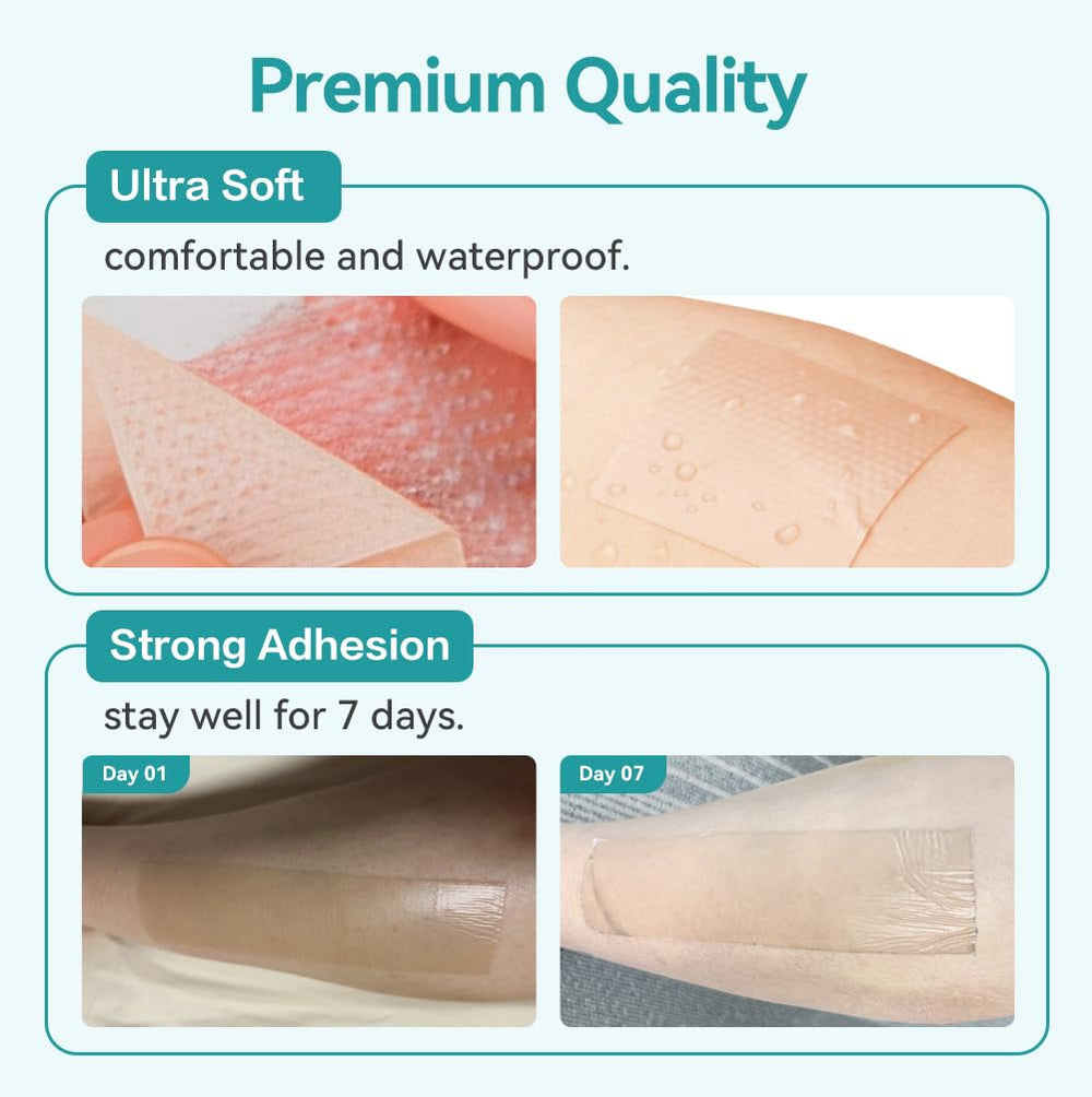 Dimora silicone scar sheets waterproof design for shower wear.