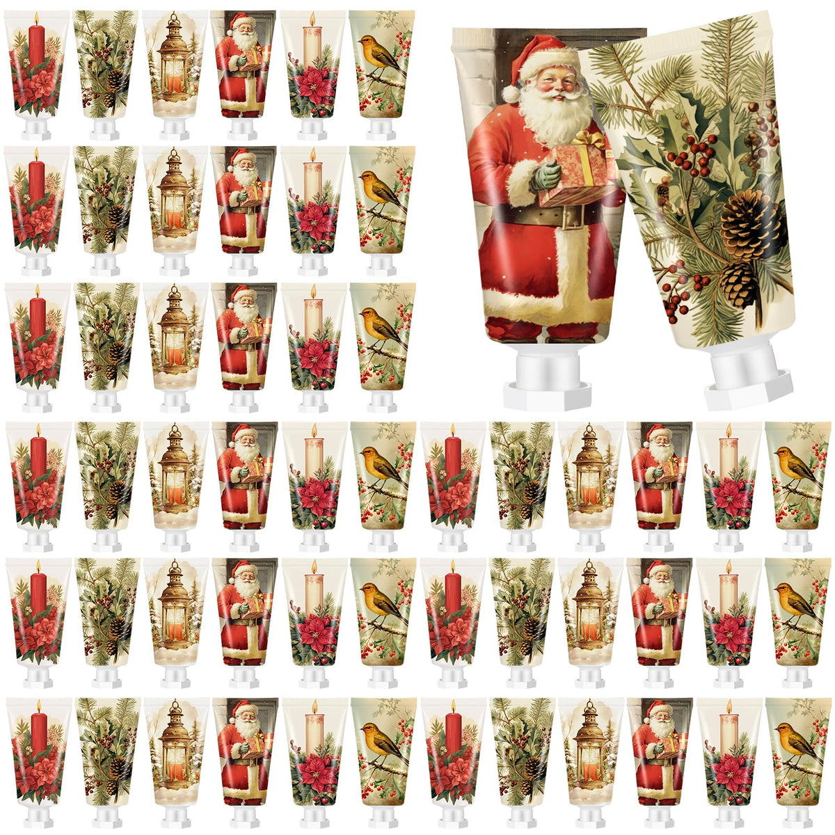 Dimsile 24-piece Christmas hand cream set shown in front packaging, ideal for gifting.