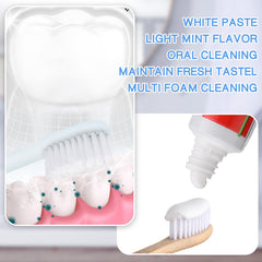 Travel-friendly mini toothpaste with 0.35oz (10g) tube and seal