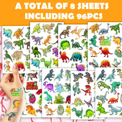 Dinosaur Temporary Tattoos featuring Velociraptor for engaging rewards at events.