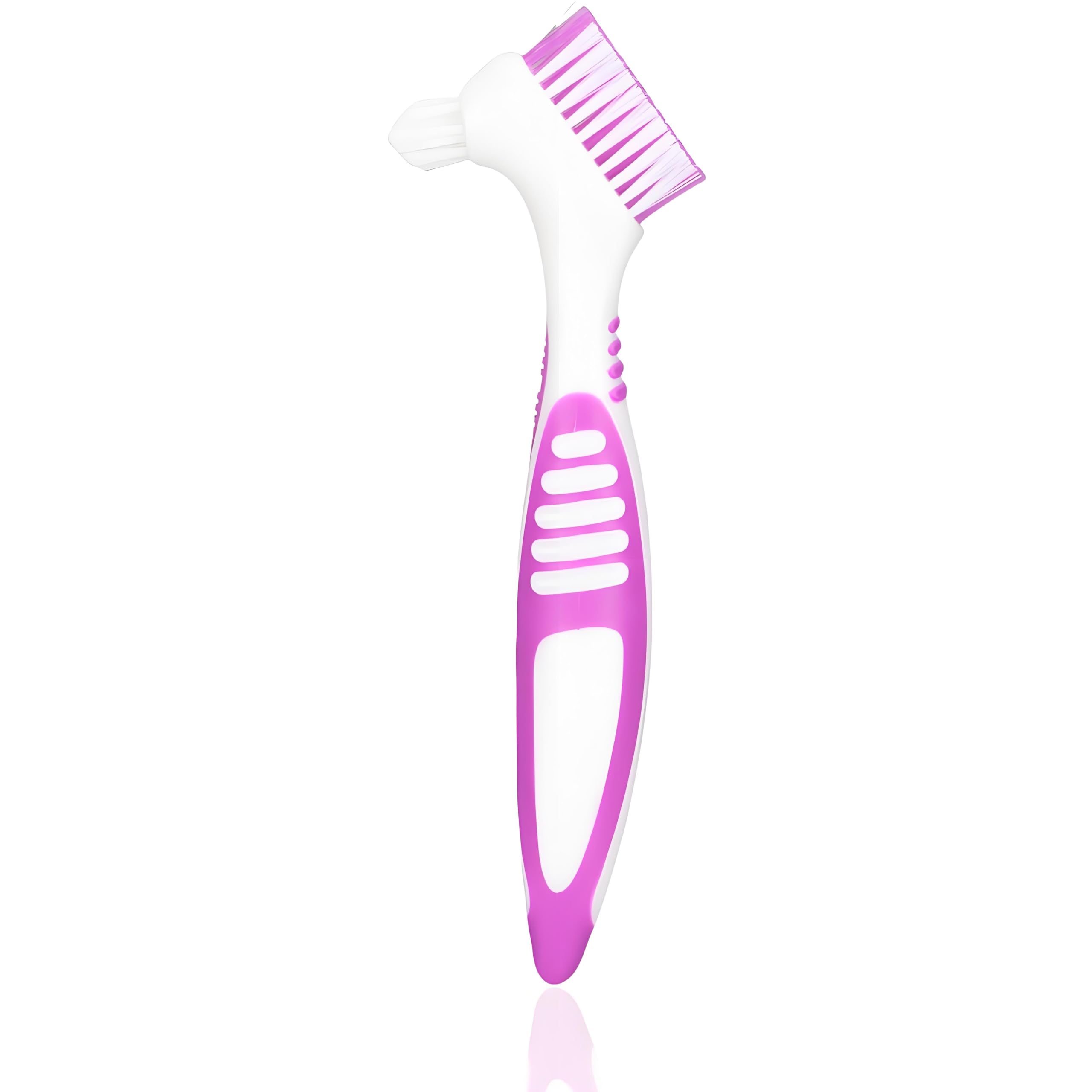 Dioche denture brush pink double-sided