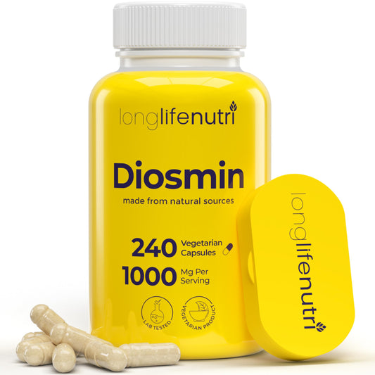 Diosmin 1000mg Advanced Formula bottle with 240 capsules