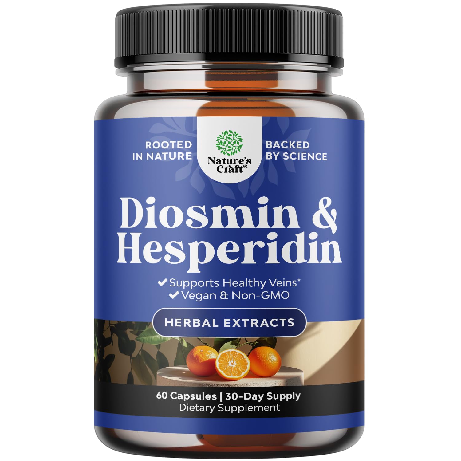 Bottle of Diosmin Hesperidin 1000mg Complex for Adults