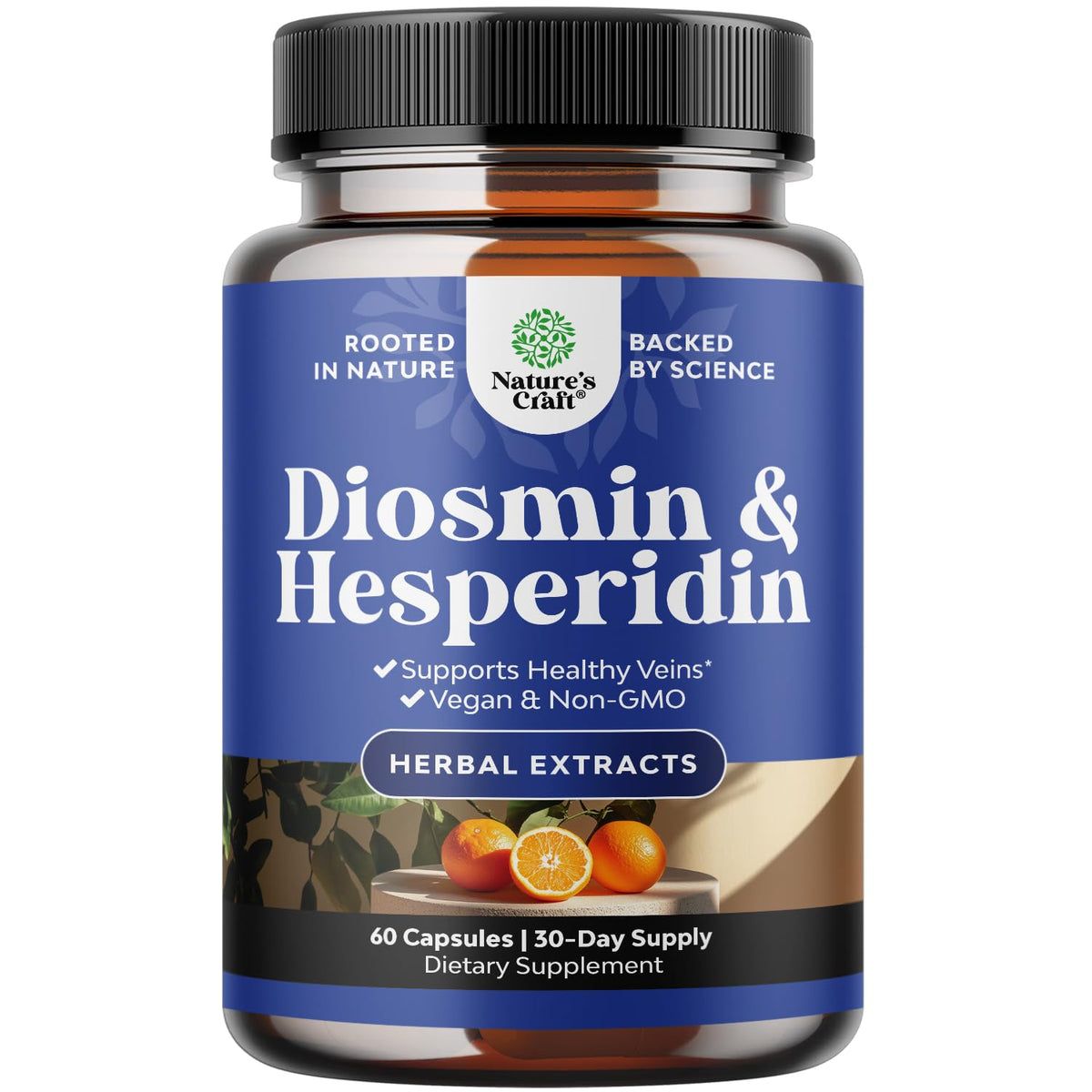 Bottle of Diosmin Hesperidin 1000mg Complex for Adults