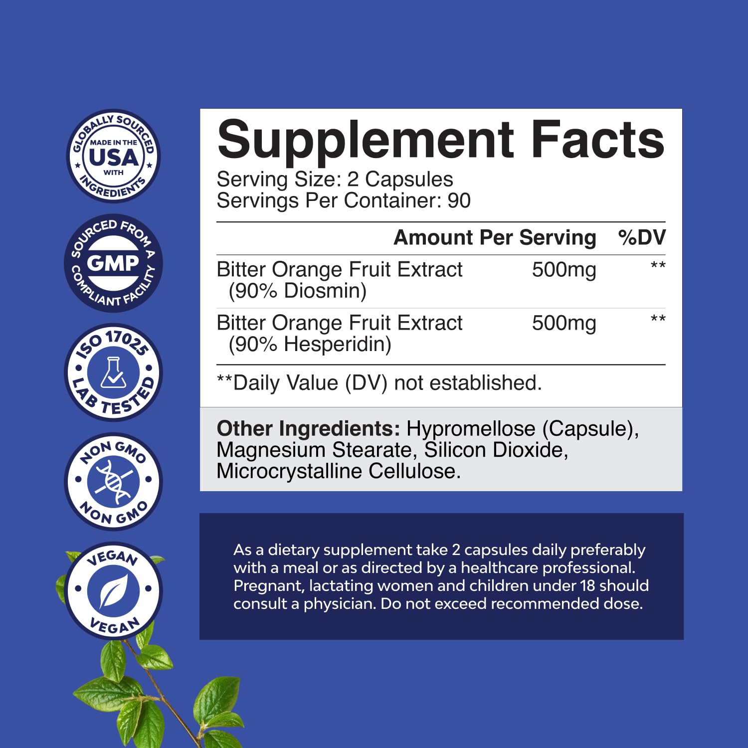 Capsules of diosmin hesperidin 1000mg