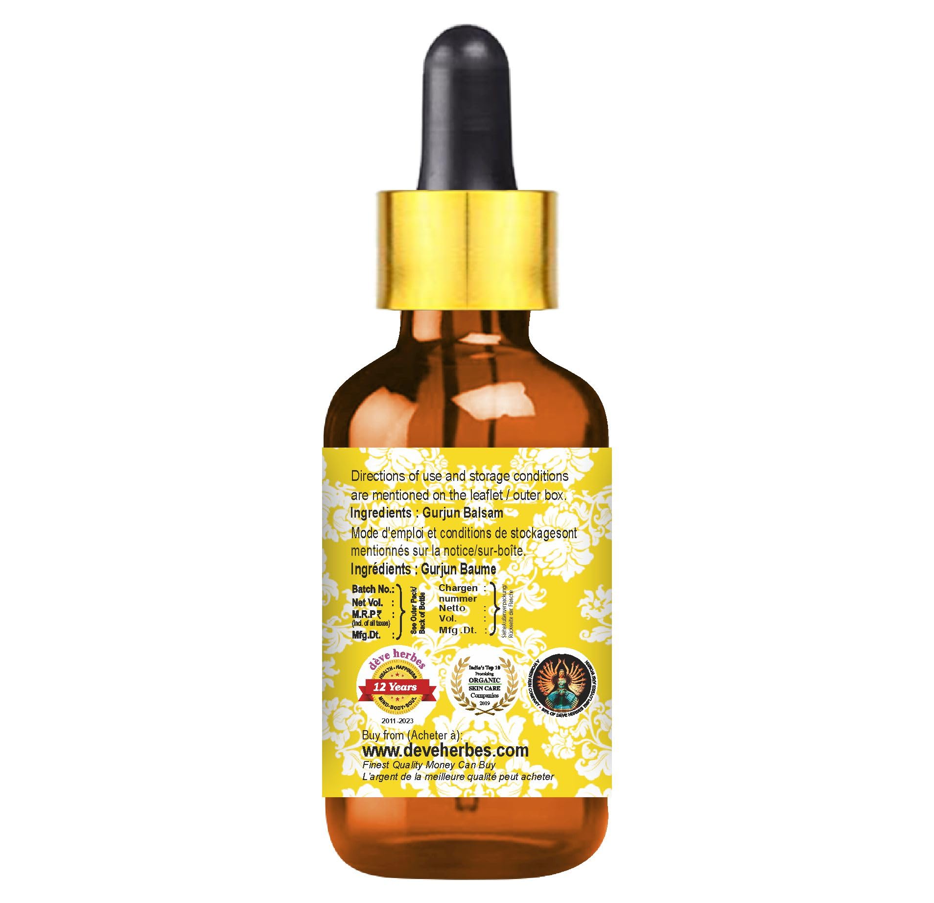 Dipterocarpus turbinatus essential oil steam distilled