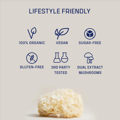 Close-up of Tremella powder texture