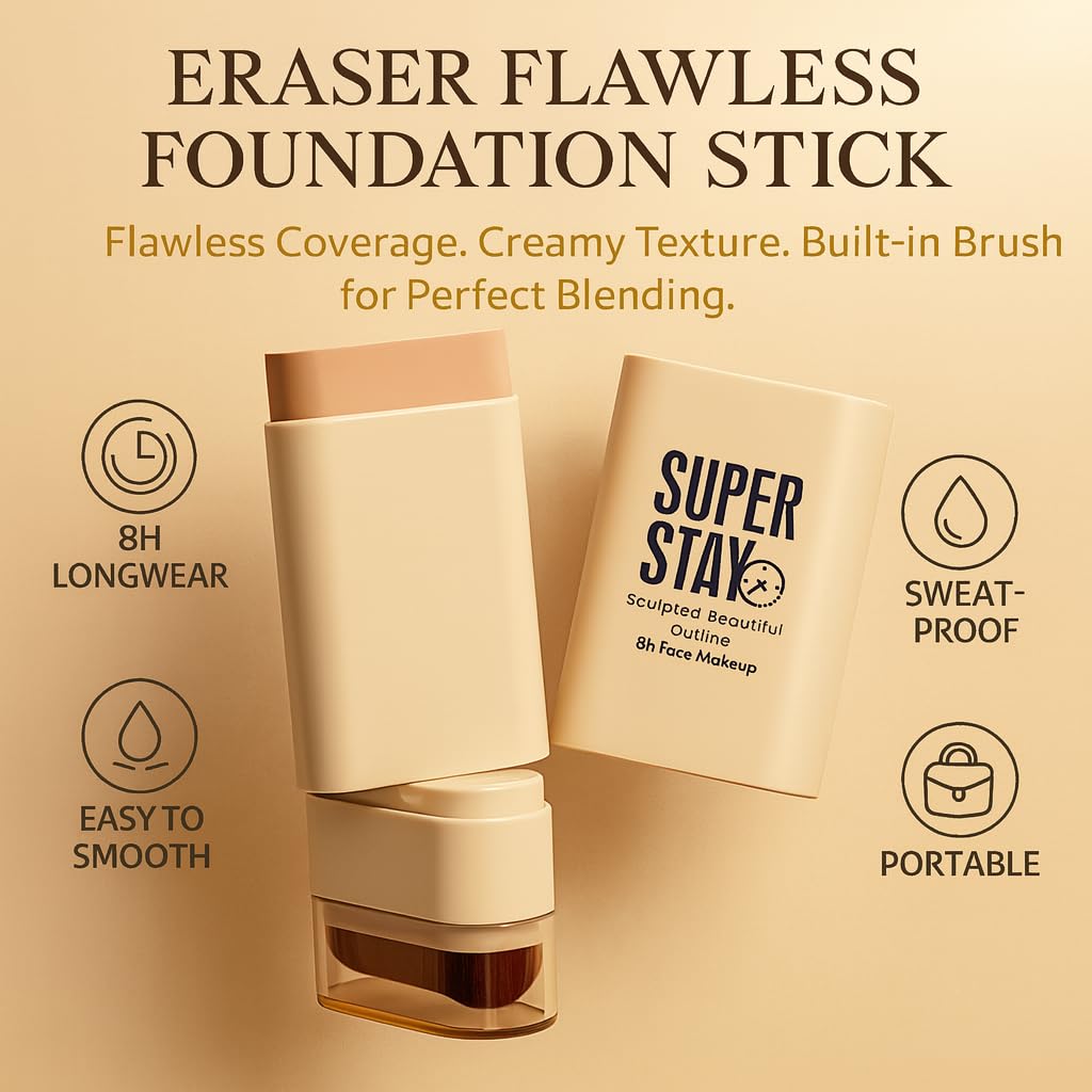 Long-wearing, breathable Diryi Eraser Flawless Foundation Stick