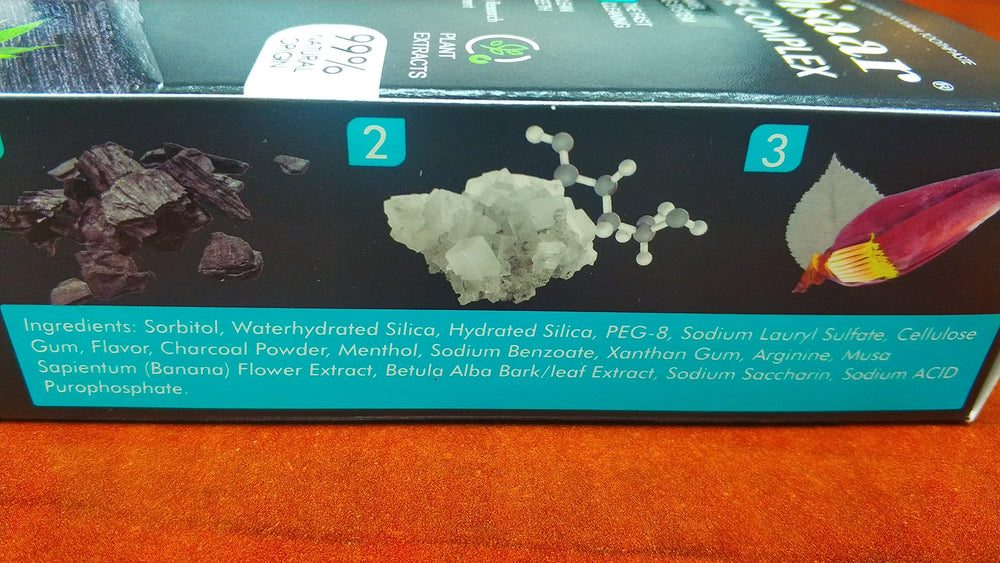 Disaar Whitening Complex toothpaste promoting fast 30-second clean