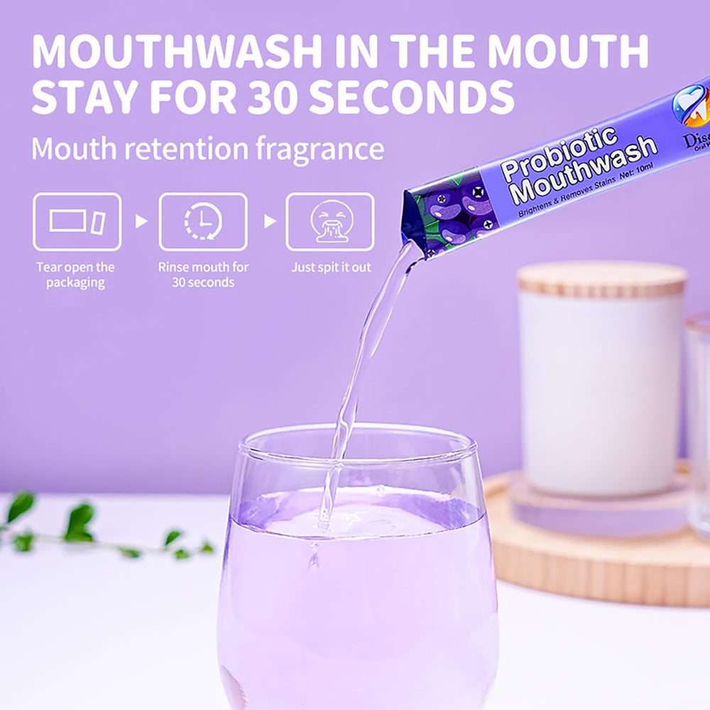 Box packaging of DISAAR BEAUTY mouthwash Blueberry