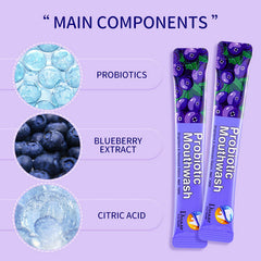 Blueberry flavor mouthwash bottle by DISAAR BEAUTY