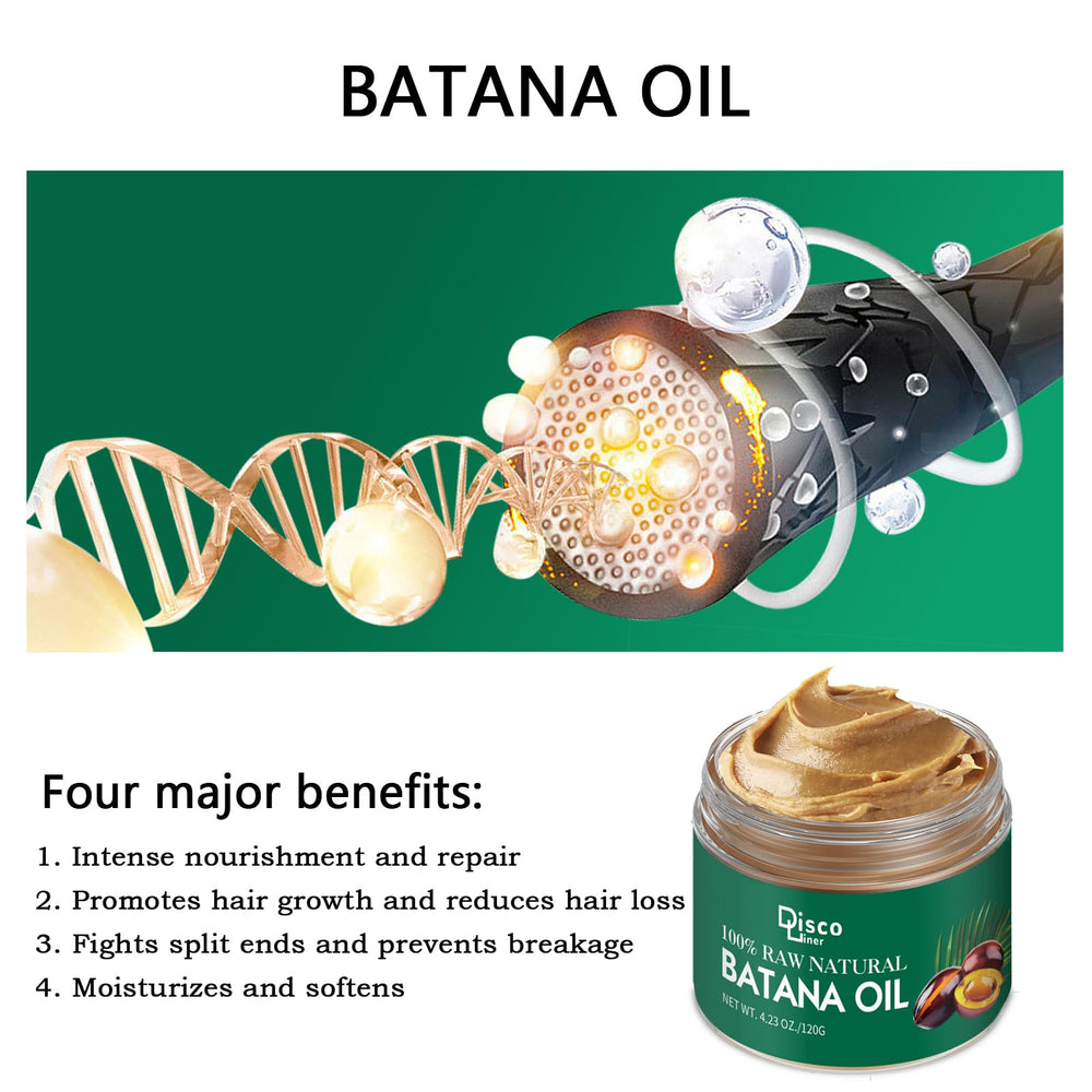 Discoliner Batana Oil scalp nourish for healthier roots and smoother texture.