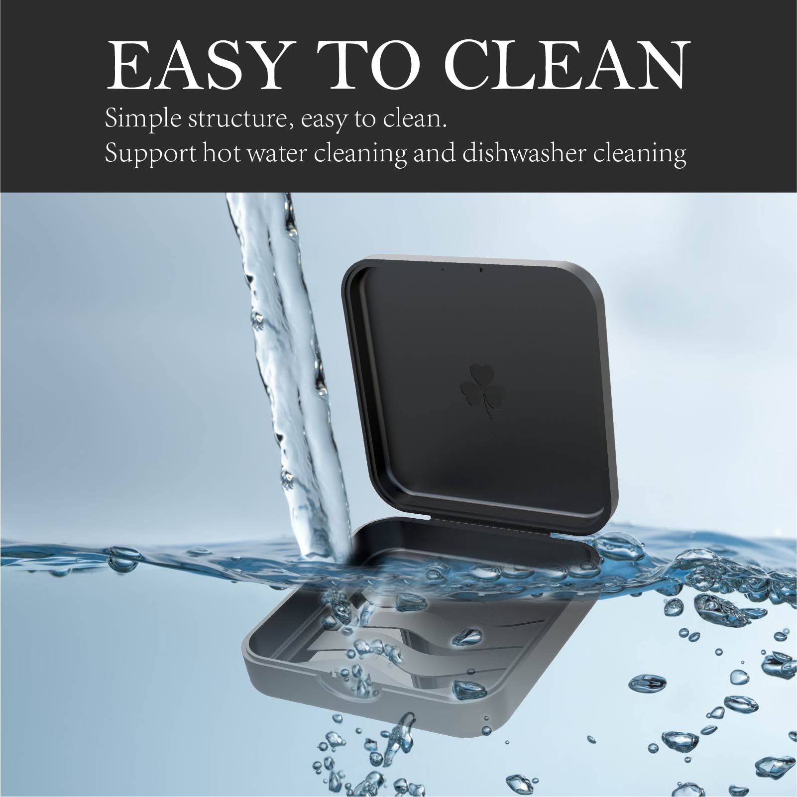 Dishwasher-safe orthodontic case made of PC material