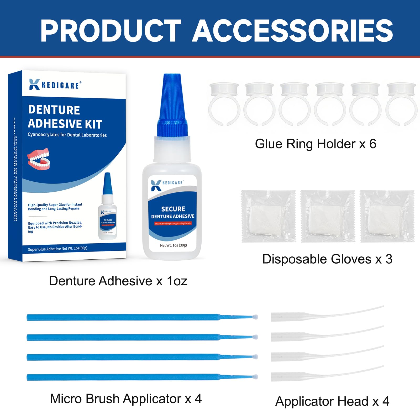 Disposable gloves in kit package