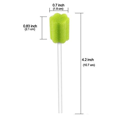 Paper rod handle of disposable oral care swab