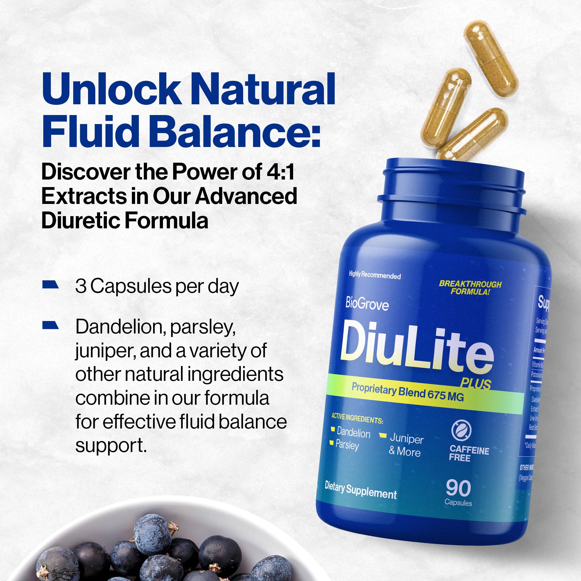 Easy-to-swallow Diulite capsules