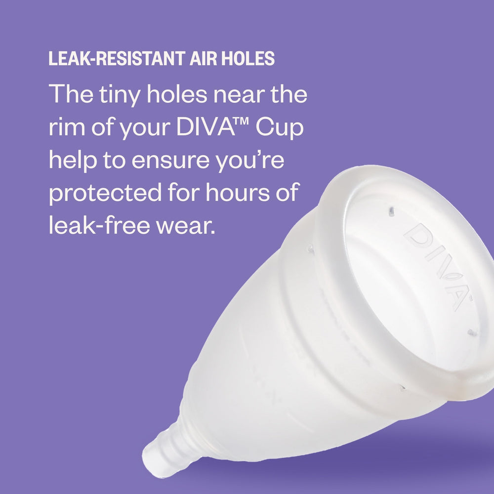 DIVA Cup Model 1 flow lines visible helps track menstrual flow