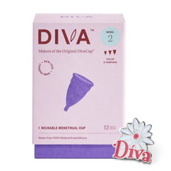 DIVA Cup Model 2 in use demonstrates comfortable, reusable period care.