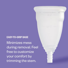DIVA Cup Model 0 ergonomic design supports first-time users with comfort.