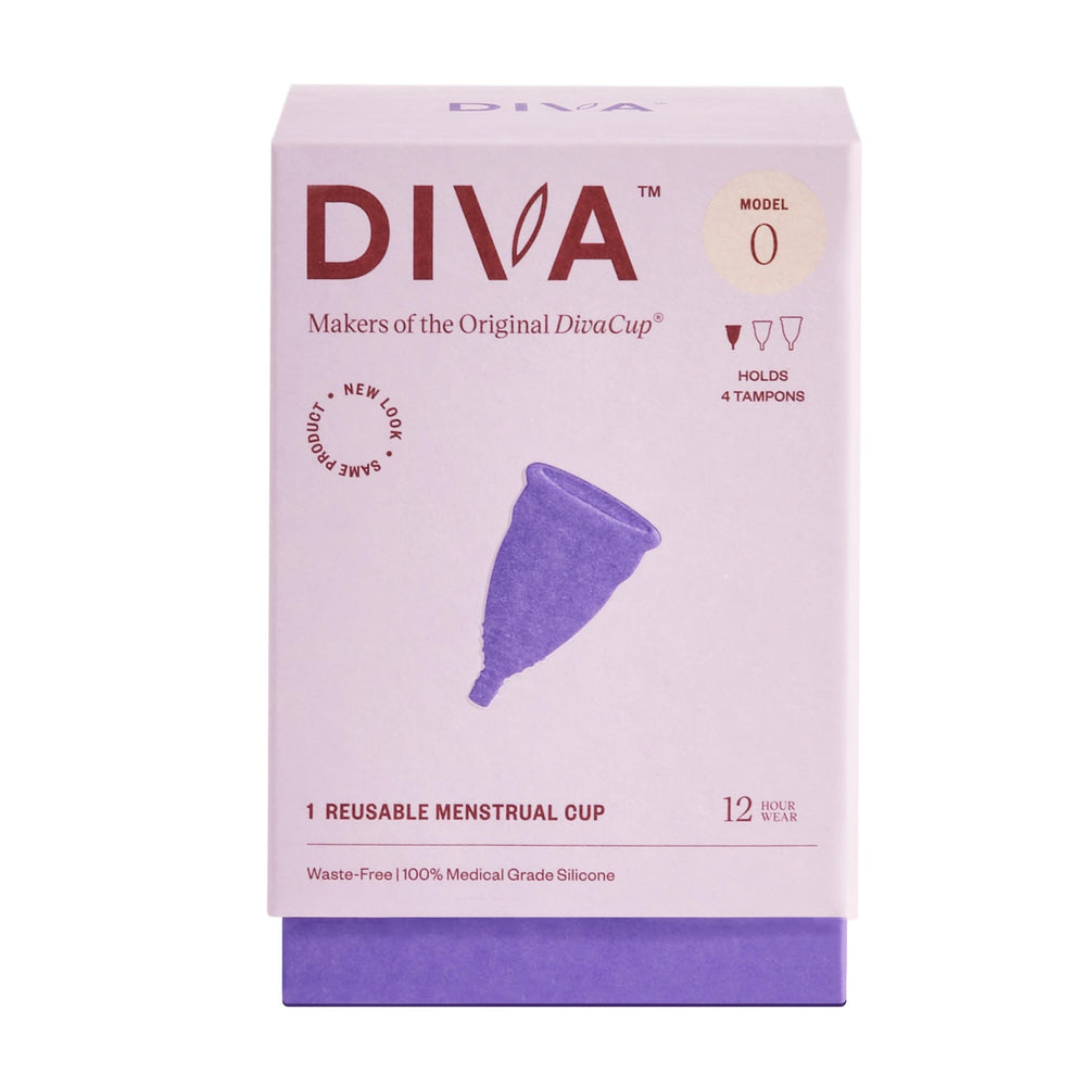DIVA Cup Model 0 silicone cup close-up highlights durable, medical-grade material for reliable use.