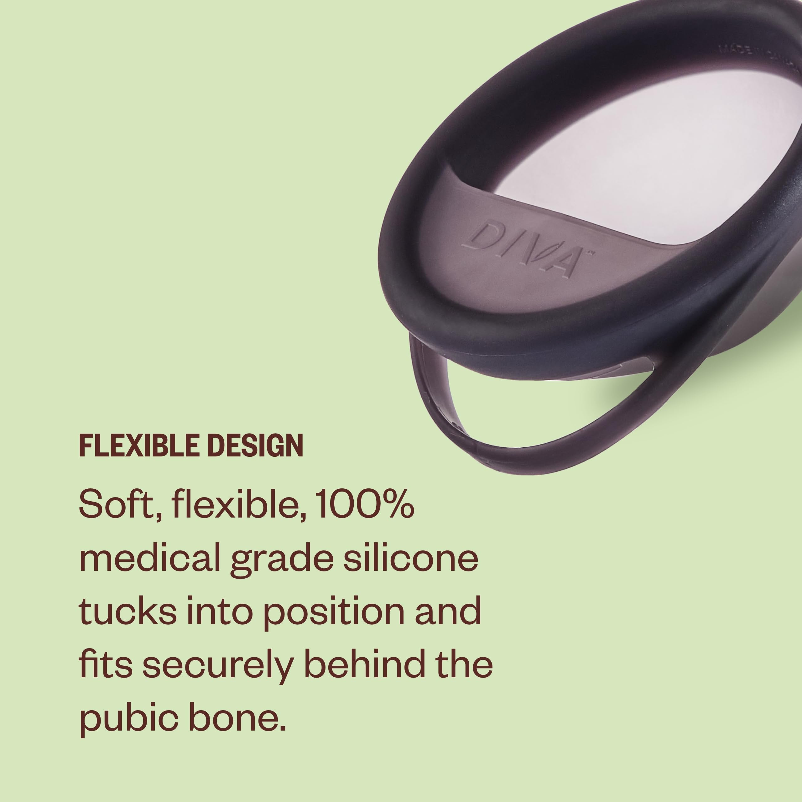 DivaDisc anti-slip pull tab aids easy removal and handling.