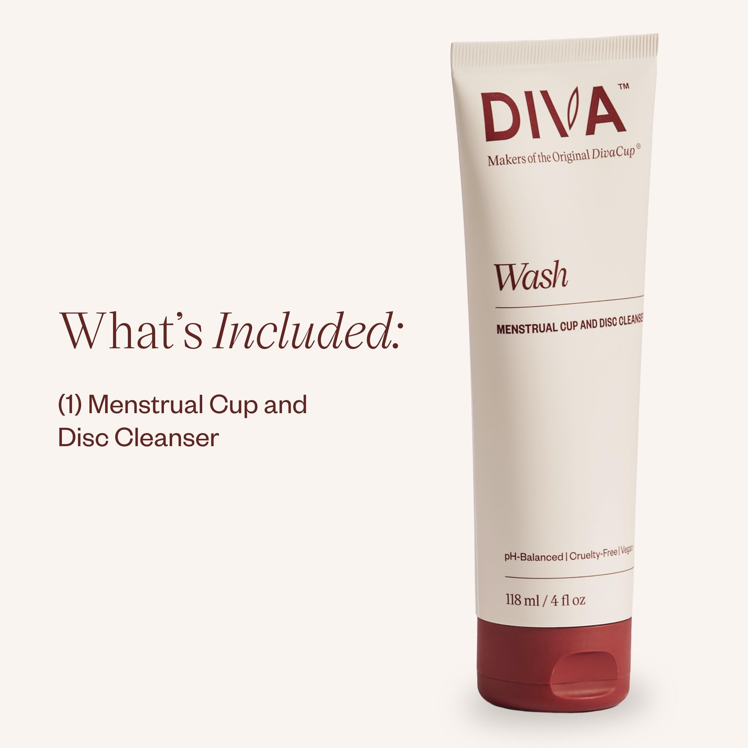 DIVA Wash bottle closeup shows fresh citrus scent for refreshing cleaning.