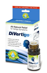 DiVertigo bottle beside a calm morning routine setup suggesting daily use.